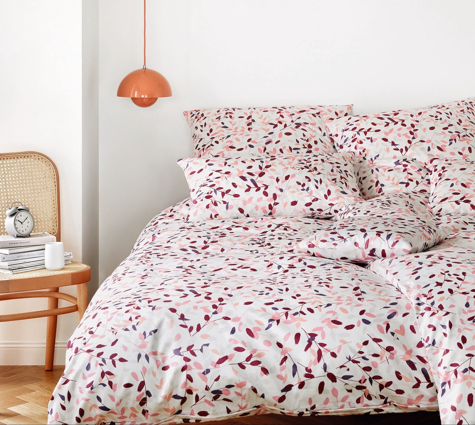 Jersey Bettwäsche Visible Jersey in Pfirsich Blätter Schlafzimmer #farbe_Visible Jersey Pfirsich 