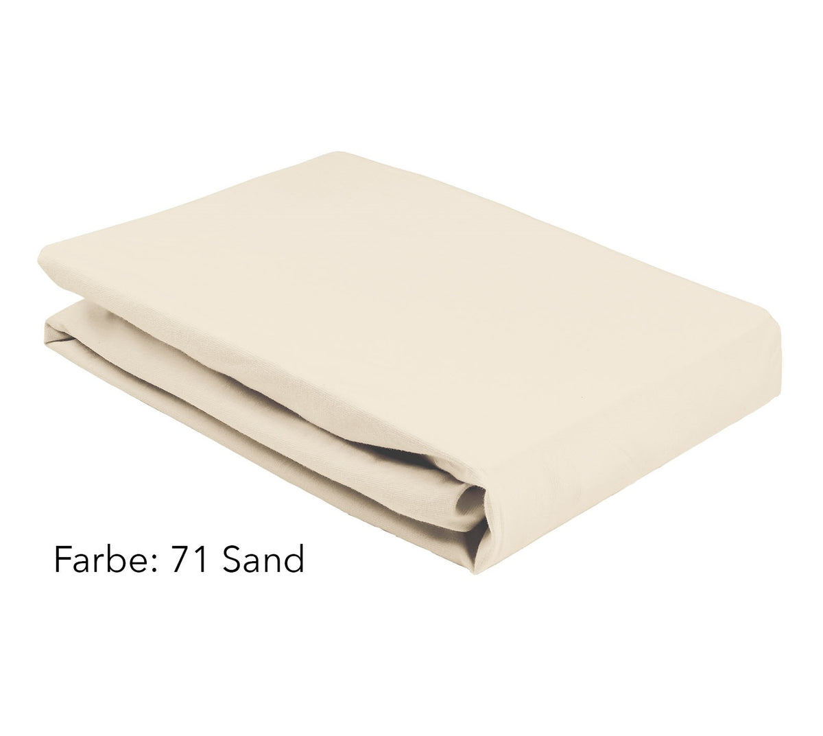 Jersey Spannbettlaken Boxspringbett Farbe Sand #farbe_Boxspring Spannbettlaken Sand