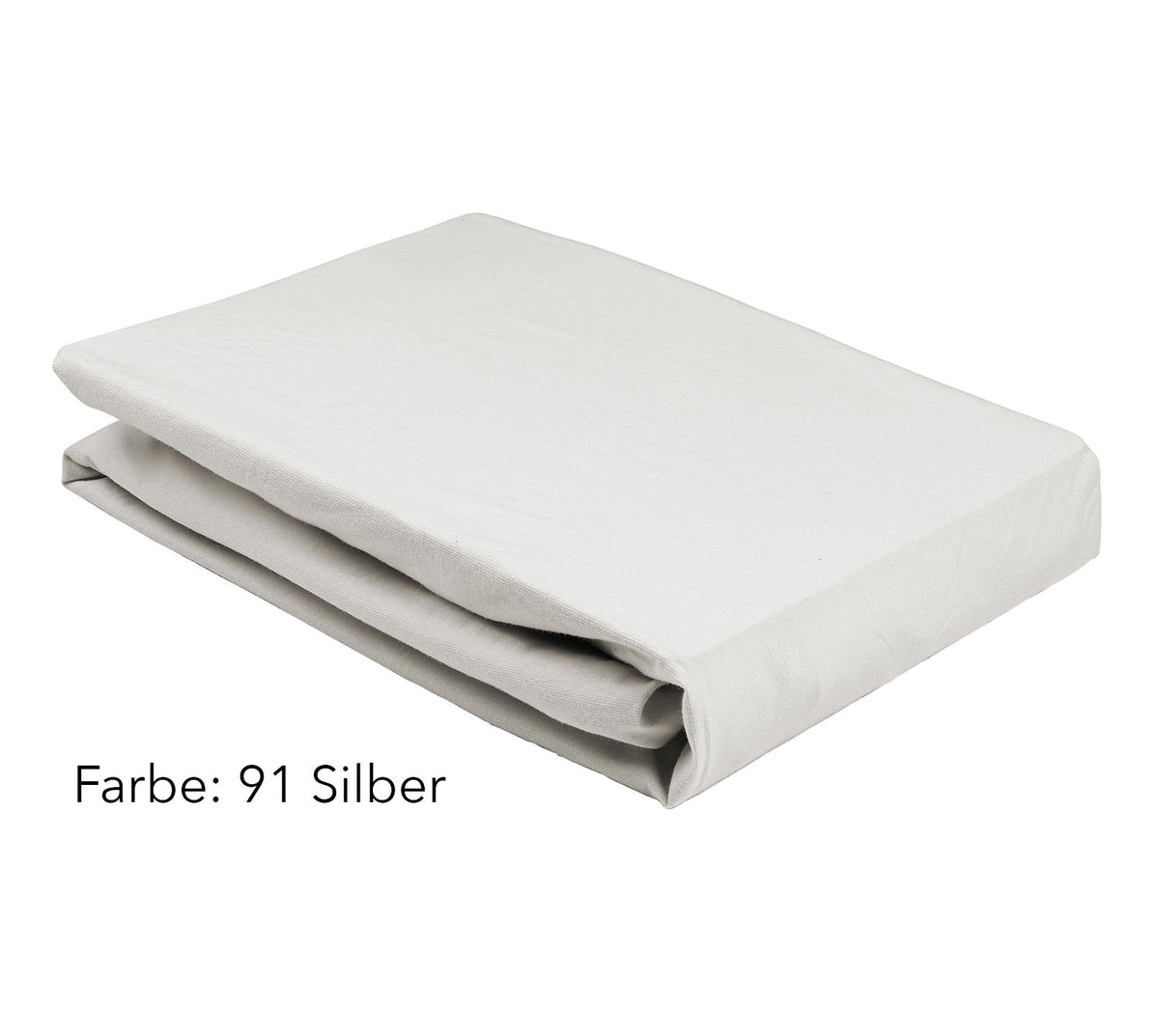 Jersey Spannbettlaken Boxspringbett Farbe Silber #farbe_Boxspring Spannbettlaken Silber
