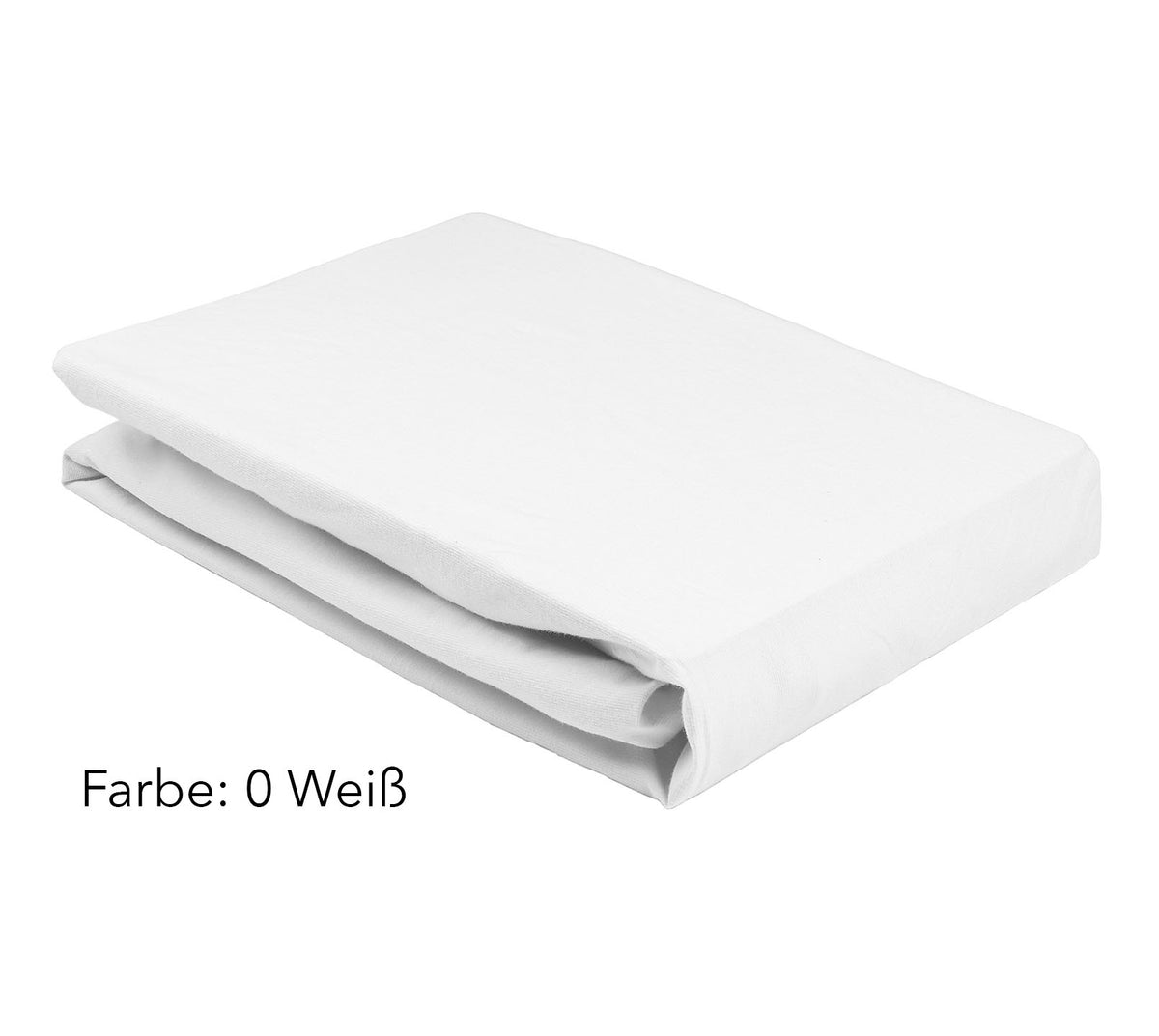 Jersey Spannbettlaken Boxspringbett Farbe Weiß #farbe_Boxspring Spannbettlaken Weiß