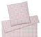 Mako Perkal Bettwaesche Quadro in Puder / Rosa Karomuster #farbe_Puder 