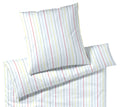 Mako Batist Bettwäsche Little in Bleu Streifen Freisteller #farbe_Bleu