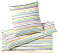 Mako Batist Bettwäsche Tapes in Aqua Streifen Freisteller #farbe_Aqua