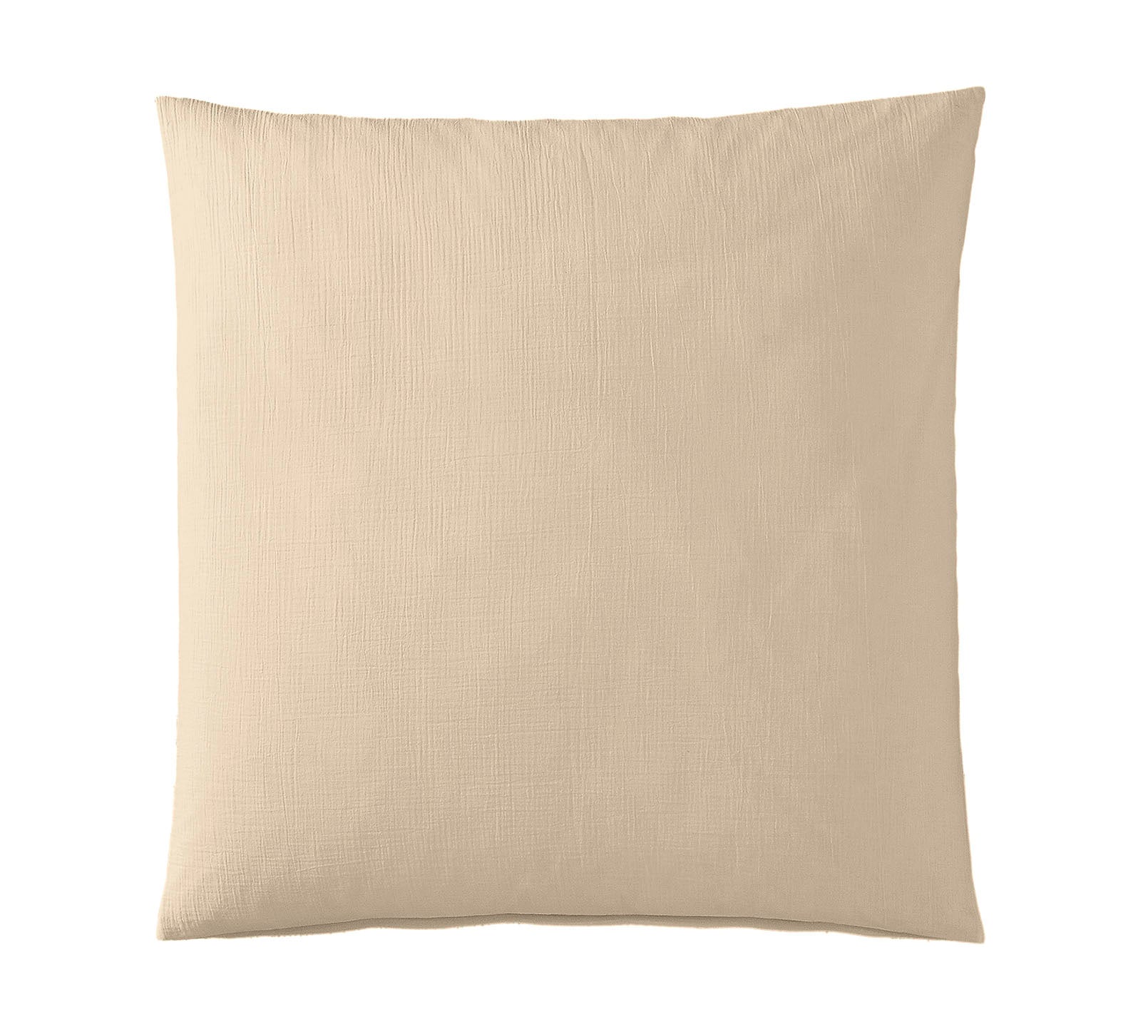 Musselin Bettwäsche Smooth in Beige Uni Kissen #farbe_Smooth Beige