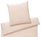Musselin Bettwäsche Smooth in Peach Uni Freisteller #farbe_Peach