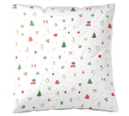 Satin Bettwäsche Christmas Treats in Weiß Freisteller Kissen #farbe_Weiß