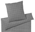 Satin Bettwäsche Crossover Karo Freisteller #farbe_Schwarz-Weiß