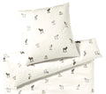 Satin Bettwäsche Donkey in Offwhite Esel Freisteller #farbe_Offwhite