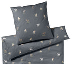 Satin Bettwäsche Donkey in Dunkelblau Esel Freisteller #farbe_Dunkelblau