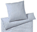 Satin Bettwäsche Double in Ultramarin Streifen Freisteller #farbe_Ultramarin