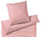 Satin Bettwäsche Double in Himbeerrot Streifen Freisteller #farbe_Himbeerrot