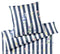 Satin Bettwäsche Flowerstripe in Marine Streifen Blumen Freisteller #farbe_Marine