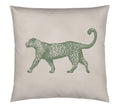 Satin Kissenbezug Globetrotter Tiermotiv Leopard Sand Freisteller #farbe_Sand