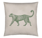 Satin Kissenbezug Globetrotter Tiermotiv Leopard Sand Freisteller #farbe_Sand