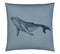 Satin Kissenbezug Globetrotter Tiermotiv Wal Ozeanblau Freisteller #farbe_Ozeanblau