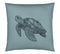 Satin Kissenbezug Globetrotter Tiermotiv Schildkröte Aquagrün Freisteller #farbe_Aquagrün