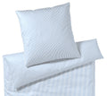 Satin Bettwäsche Hamburger Streifen in Blau Streifen Freisteller Dessin #farbe_Blau-Weiß