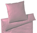 Satin Bettwäsche Hamburger Streifen in Bordeaux Freisteller #farbe_Bordeaux