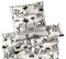 Satin Bettwäsche Jungle Graphic in Schwarz-Sand Dschungeltiere Freisteller #farbe_Schwarz-Sand