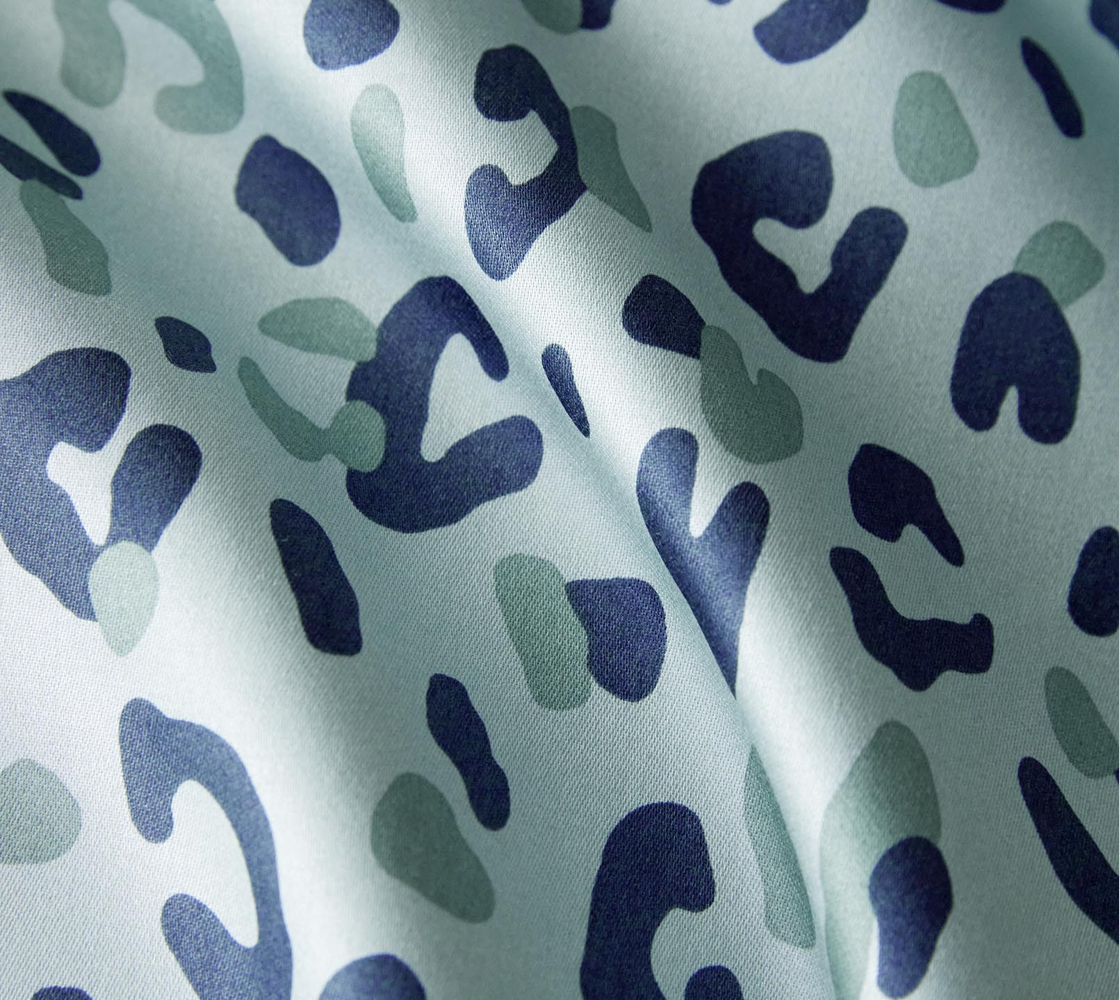 Satin Bettwäsche Leolook in Aquagrün Leoprint Material #farbe_Leolook Aquagrün
