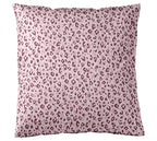 Satin Bettwäsche Leolook in Rose-Bordeaux Freisteller Kissen