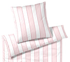 Satin Bettwäsche Levens in Himbeerrosa Streifen Freisteller #farbe_Himbeerrosa