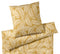 Satin Bettwäsche Maison Leaves in Gold Palmenblätter Freisteller #farbe_Gold
