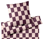 Satin Bettwäsche Plenty in Rosé-Wine Karo Freisteller #farbe_Rose-Wine