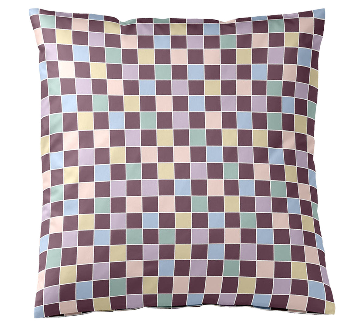 Satin Bettwäsche Scrabble in Merlot Freisteller Kissen