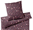 Satin Bettwäsche Sorbet in Beere Blumen Freisteller #farbe_Beere