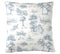 Satin Bettwäsche Toile de Jouy in Marine Freisteller Kissen #farbe_Marine