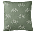 Satin Bettwäsche Velo in Moos Freisteller Kissen #farbe_Moos