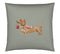 Satin Kissen Eddie in Salbei Freisteller Dackelmotiv #farbe_Salbei
