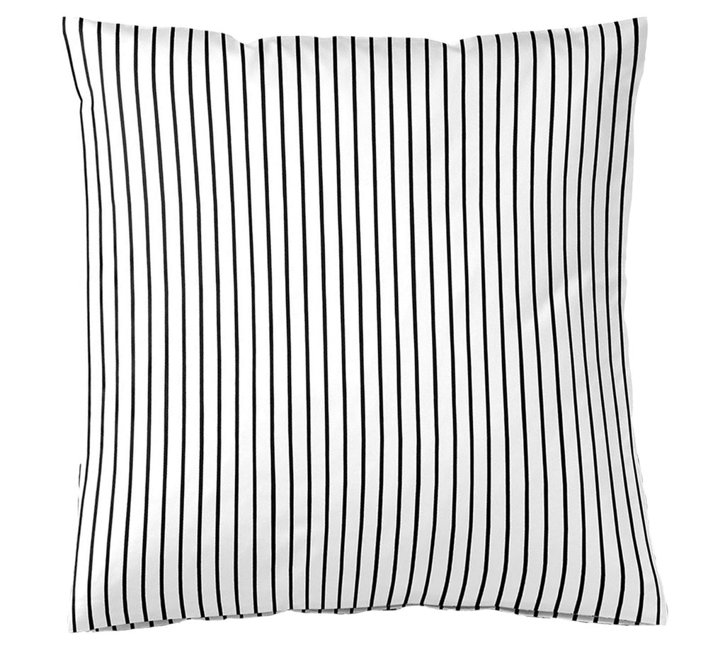 Satin Wende Bettwäsche Lined in Schwarz-Weiß Freisteller Kissen