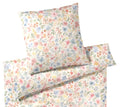 Seiden Satin Bettwäsche Gentle in Creme Blüten Freisteller #farbe_Creme
