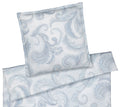 Seiden Satin Bettwäsche Grandezza in Rauchblau Paisleymuster Freisteller #farbe_Rauchblau