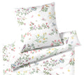 Seiden Satin Bettwäsche Songbird in Weiß Blumen und Vogelmotiv Freisteller #farbe_Weiß