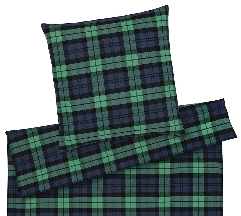 Soft Flanell Bettwäsche Sheffield in Grün Freisteller #farbe_Flaschen-Grün