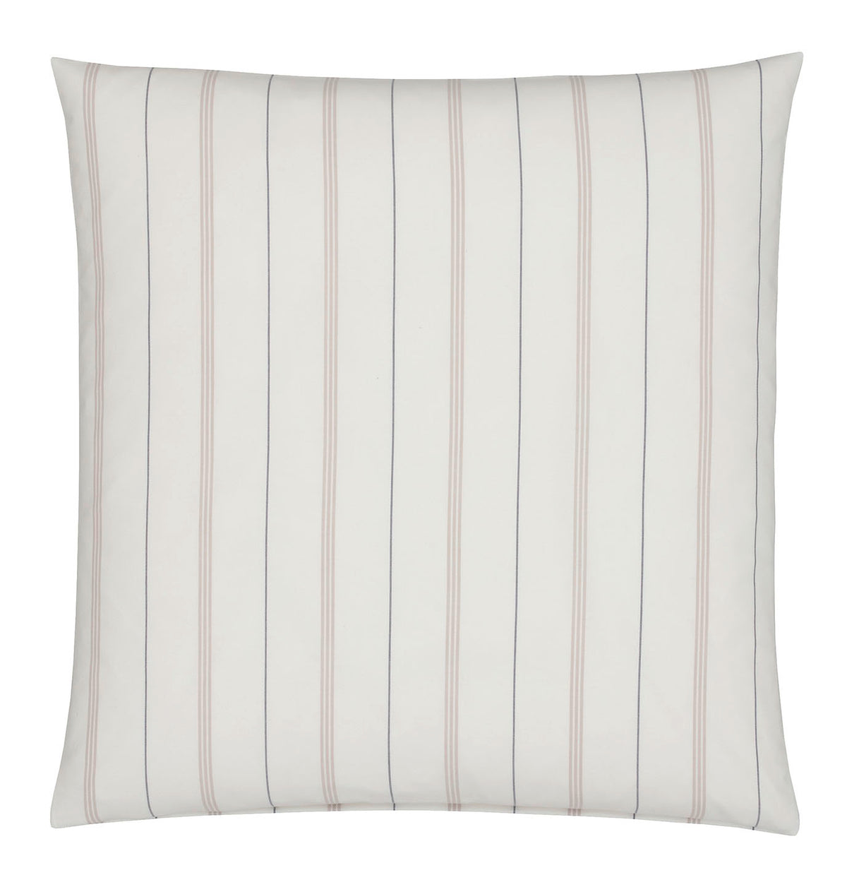 Softflanell Bettwäsche Cornwall in Creme Streifen Kissen #farbe_Creme