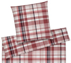 Softflanell Bettwäsche Darcy in Rosarot Karo Freisteller #farbe_Rosarot