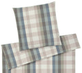 Softflanell Bettwäsche Glasgow in Salbei-Blau Karo Freisteller #farbe_Salbei-Blau