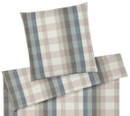Softflanell Bettwäsche Glasgow in Salbei-Blau Karo Freisteller #farbe_Salbei-Blau