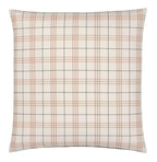 Softflanell Bettwäsche Livingston in Creme-Terra Karo Kissen #farbe_Creme-Terra