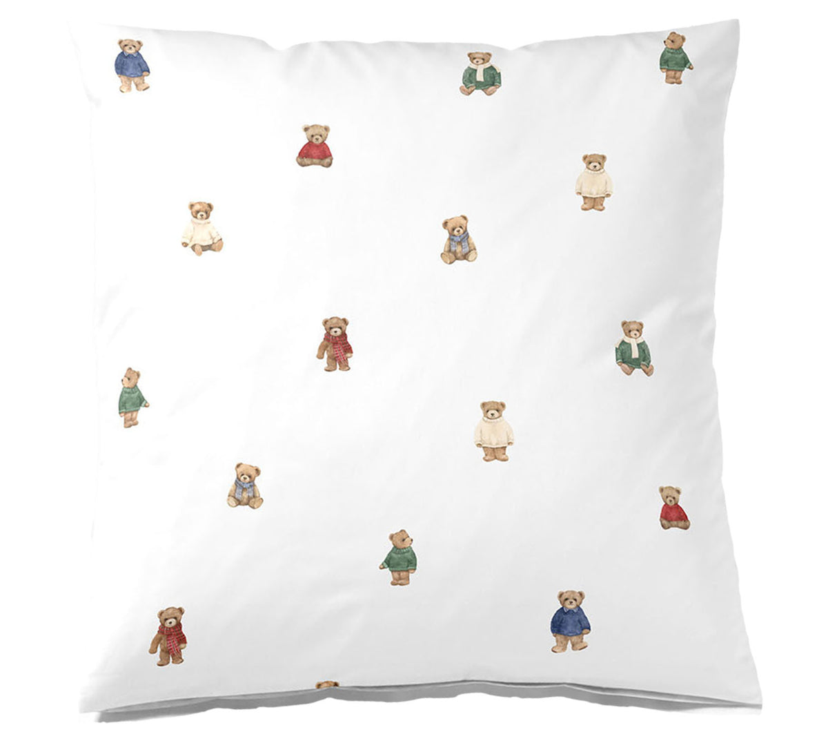 Softflanell Bettwäsche Teddy in Weiß Freisteller Kissen #farbe_Weiß