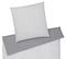 Softflanell Wende Bettwäsche Tender Silver in Uni Streifen Freisteller #farbe_Silver