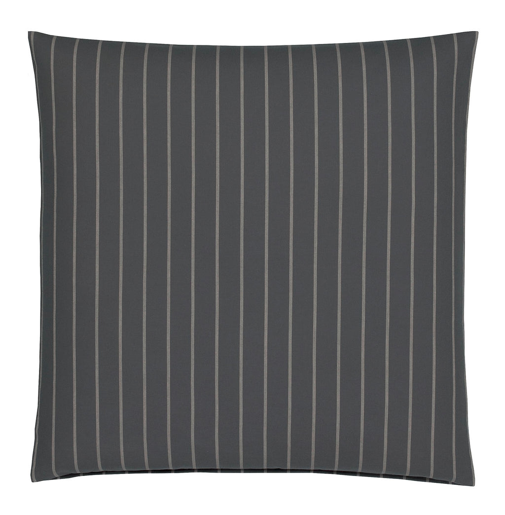 Softflanell Bettwäsche Winston in Anthra Streifen Kissen #farbe_Anthra