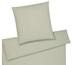 Softflanell Bettwäsche Winston in Pastellgrün Streifen Freisteller #farbe_Pastellgrün