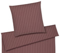 Softflanell Bettwäsche Winston in Rosenholz Streifen Freisteller #farbe_Rosenholz