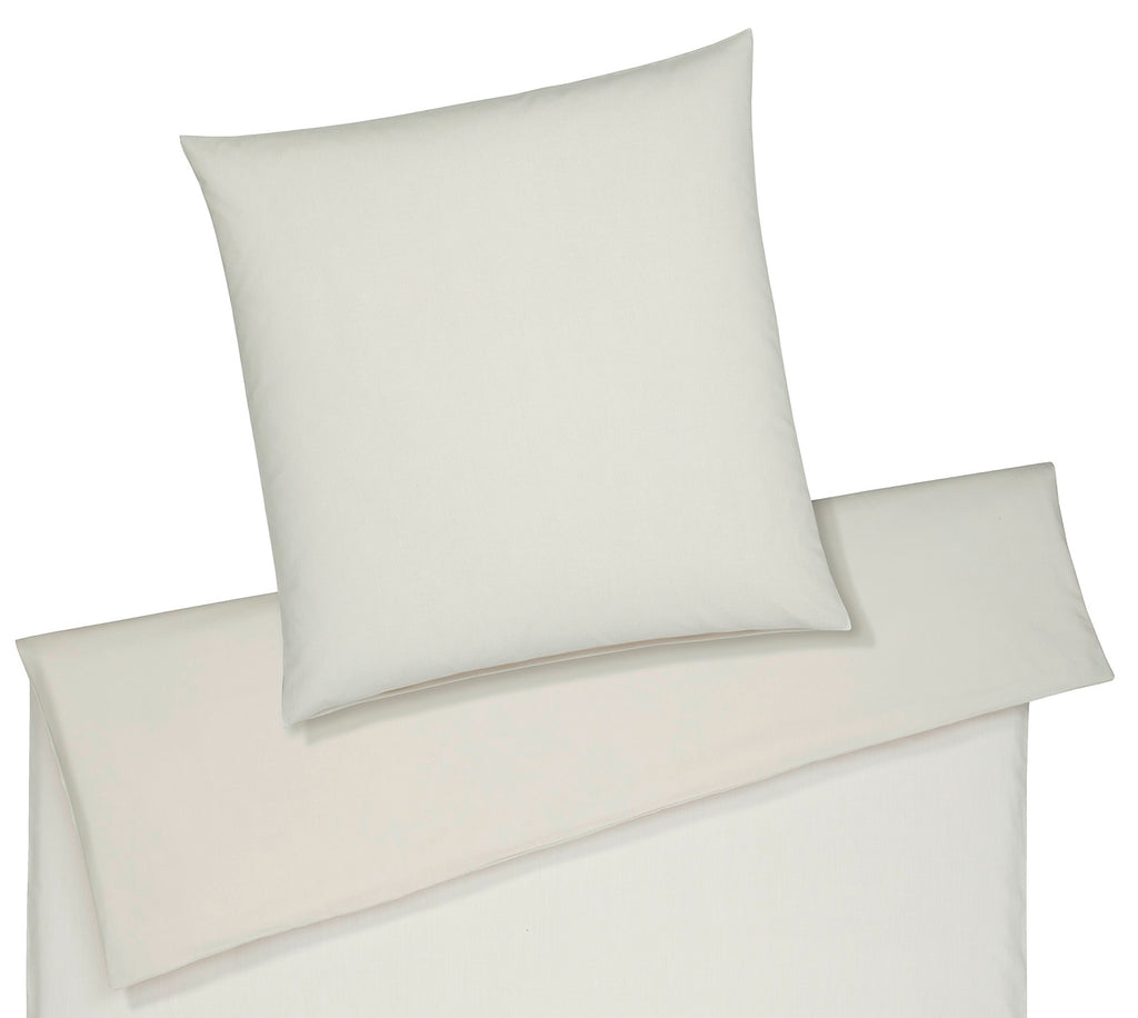 Softflanell Wende-Bettwäsche Tender in Natur Uni Streifen Freisteller #farbe_Natur