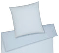 Softflanell Wende-Bettwäsche Tender in Hellblau Uni Streifen Freisteller